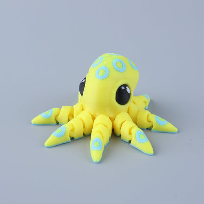 3D Printed Mini Fidget Creature Toy Pack – Articulated Party Favor Gift